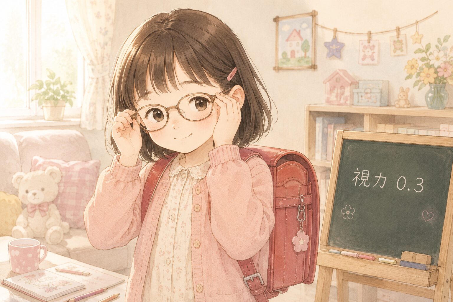 小学生でメガネデビューしたアイ